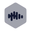 Castbox icon with bulk rounded style