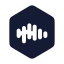 Castbox icon with solid rounded style