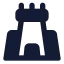 Castle icon with solid standard style