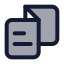 Catalogue icon with duotone standard style