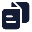 Catalogue icon with solid standard style