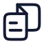 Catalogue icon with stroke rounded style