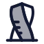 Cayantower icon with duotone rounded style