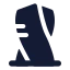 Cayantower icon with solid rounded style