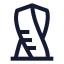 Cayantower icon with stroke sharp style