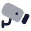 Cctvcamera icon with bulk rounded style