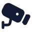 Cctvcamera icon with solid rounded style