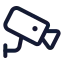 Cctvcamera icon with stroke standard style