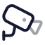 Cctvcamera icon with twotone rounded style