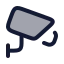 Cctv icon with duotone rounded style