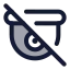 Cctvoff icon with duotone rounded style