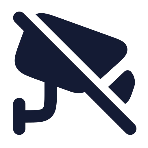 Cctv Off Icon in Solid Rounded style