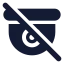 Cctvoff icon with solid rounded style