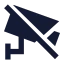 Cctvoff icon with solid sharp style