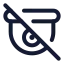 Cctvoff icon with stroke rounded style