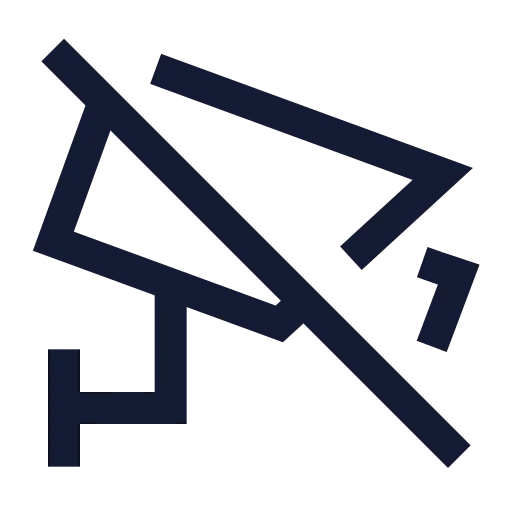 Cctv Off Icon in Stroke Sharp style