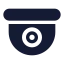 Cctv icon with solid rounded style