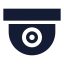Cctv icon with solid sharp style