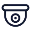 Cctv icon with stroke standard style