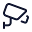Cctv icon with stroke standard style