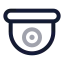 Cctv icon with twotone rounded style