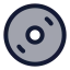 Cd icon with duotone rounded style