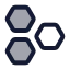 Cells icon with duotone rounded style