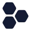 Cells icon with solid rounded style