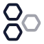 Cells icon with twotone rounded style