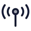 Cellularnetwork icon with duotone rounded style