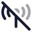 Cellularnetworkoffline icon with bulk rounded style