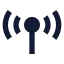 Cellularnetwork icon with solid sharp style