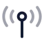 Cellularnetwork icon with twotone rounded style