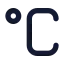 Celsius icon with solid standard style
