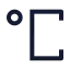 Celsius icon with stroke sharp style