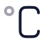 Celsius icon with twotone rounded style