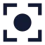 Centerfocus icon with solid sharp style