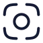 Centerfocus icon with stroke rounded style