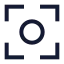 Centerfocus icon with stroke sharp style