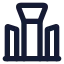 Centralshaheedminar icon with solid rounded style