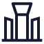 Centralshaheedminar icon with stroke sharp style