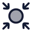 Centralized icon with duotone rounded style