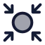 Centralized icon with duotone standard style