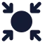 Centralized icon with solid standard style
