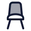 Chair icon with duotone standard style