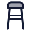 Chair icon with duotone standard style