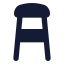 Chair icon with solid rounded style
