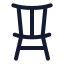 Chair icon with stroke standard style