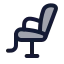 Chairbarber icon with duotone rounded style