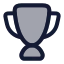 Champion icon with duotone rounded style